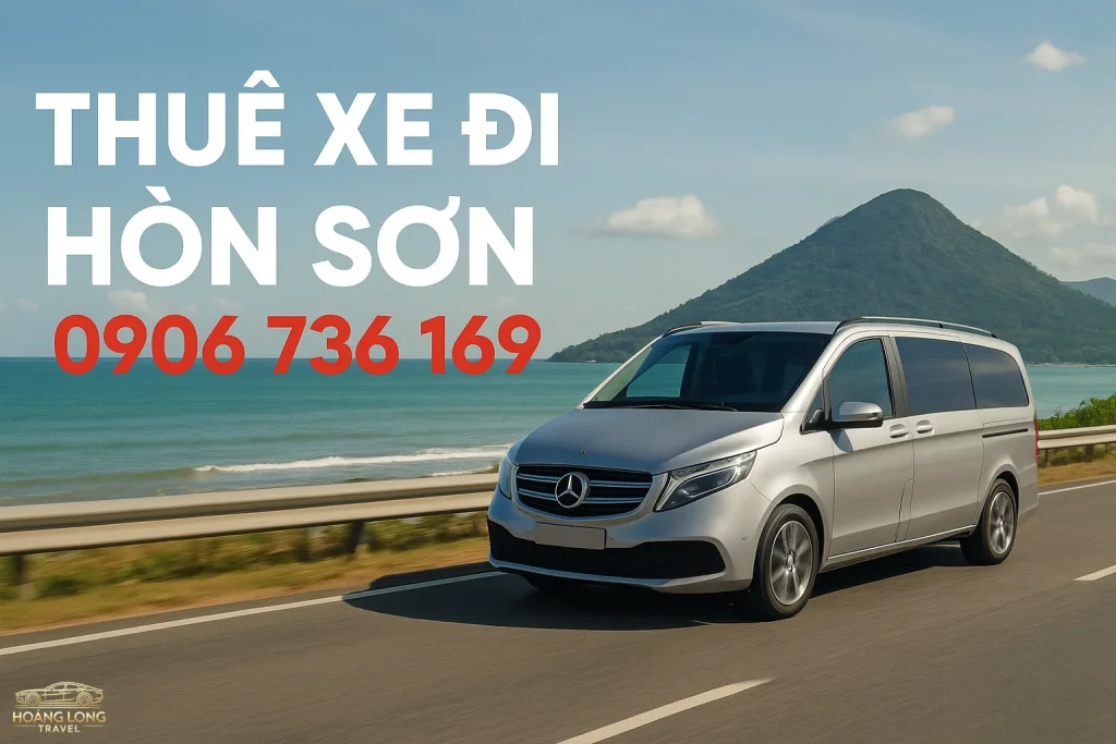 Xe du lịch đời mới đang di chuyển trên cung đường hướng về bến tàu Rạch Giá, chuẩn bị hành trình ra đảo Hòn Sơn.