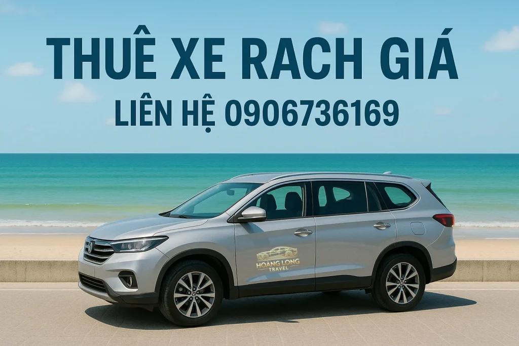Thuê xe Rạch Giá đời mới, máy lạnh mạnh, chạy êm trên mọi cung đường. Phù hợp đi công tác, du lịch nhóm hoặc đón tiễn sân bay – linh hoạt theo nhu cầu.