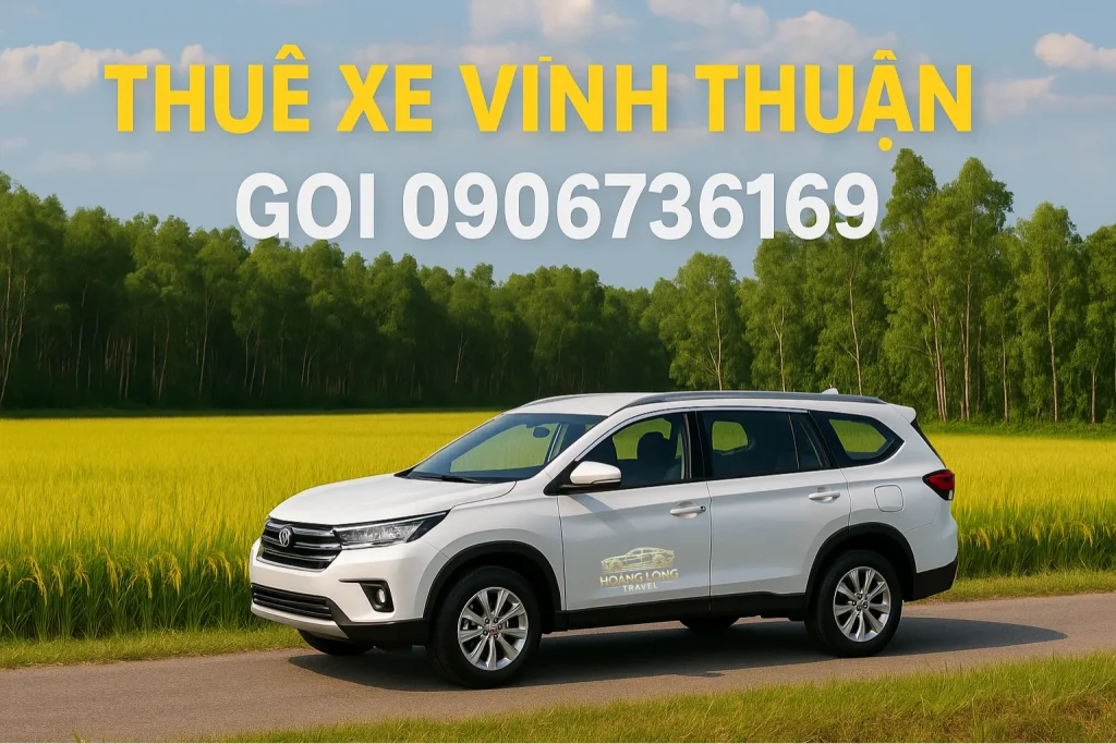Thuê xe Vĩnh Thuận – rong ruổi giữa đồng lúa thẳng cánh và rừng tràm xanh mát. Một hành trình miền Tây đúng nghĩa, yên bình, dân dã và đầy cảm hứng.